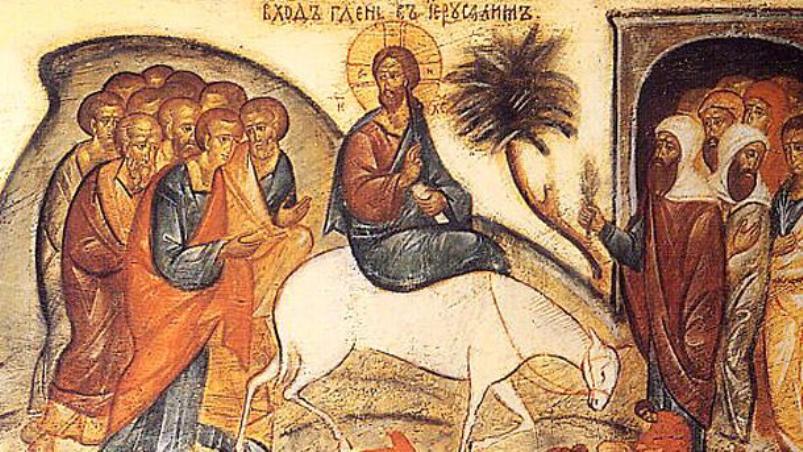 FOTOEN EL CONTEXTO DE LA ENTRADA TRIUNFAL DE JESS EN JERUSALN